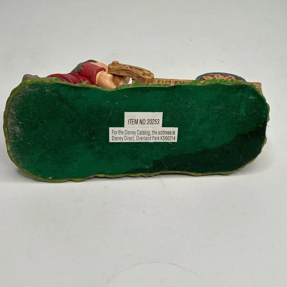 Disney Snow White & The Seven Dwarfs Desk Set GRUMPY Business Card Holder Vtg